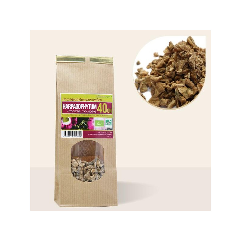 Harpagophytum Procumbens racines coupées bio - 40gr Tisane médicinale