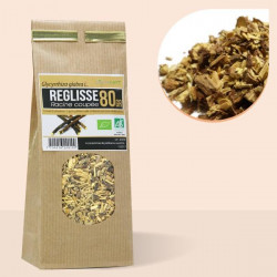 Réglisse racines coupées bio - 80gr Tisane médicinale