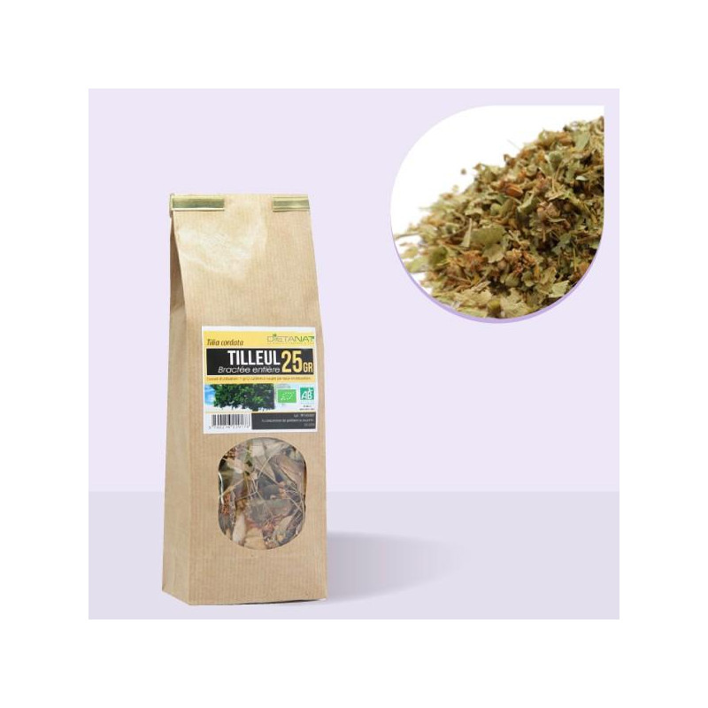 Tilleul bractées entières bio - 25gr Tisane médicinale