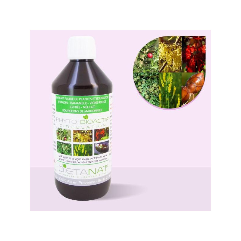 Complexe Circulation - 500ml Extrait de plantes fraiches bio