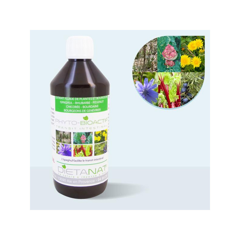 Complexe Transit intestinal - 500ml Extrait de plantes fraiches et bourgeons bio