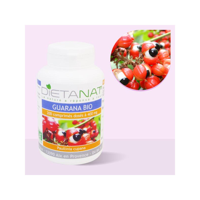 Guarana bio - 200 Comprimés...