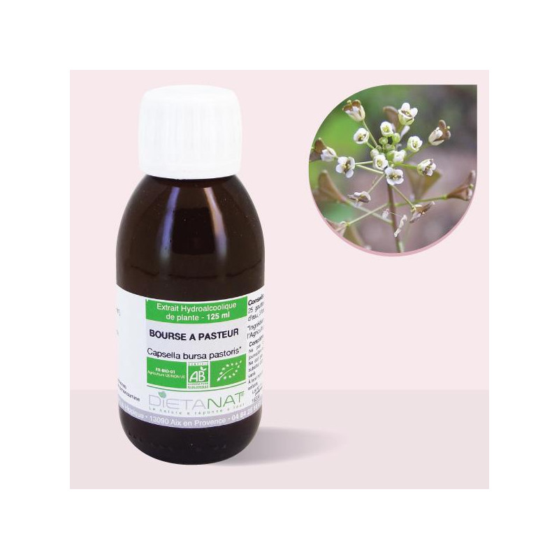 Bourse à Pasteur bio - 125ml Teinture mère bio