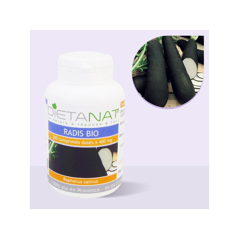 Radis noir bio - 200 Comprimés bio 400mg