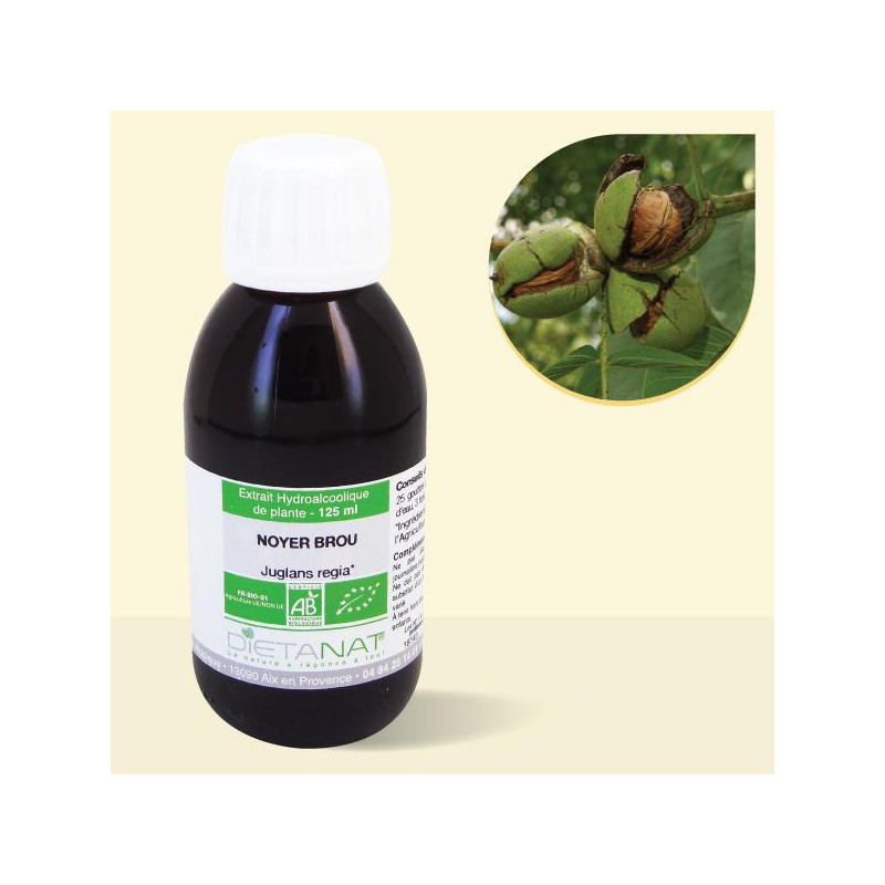 Brou de Noix bio - 125ml Teinture mère bio