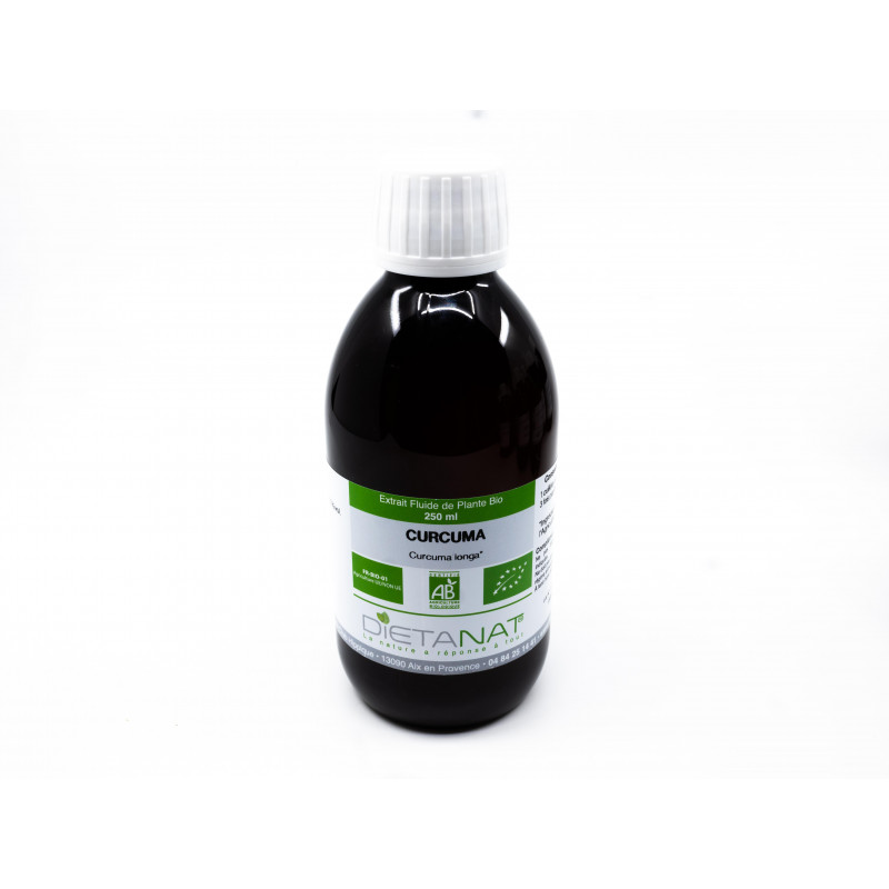 Curcuma bio - 250ml Extrait de plantes fraiches bio