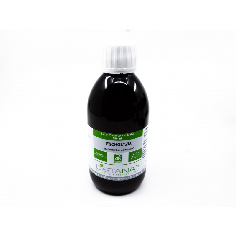Escholtzia bio - 250ml Extrait de plantes fraiches bio