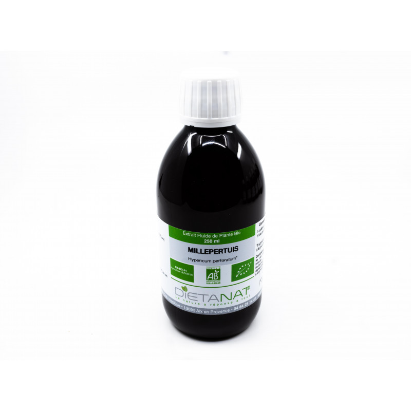 Millepertuis bio - 250ml Extrait de plantes fraiches bio