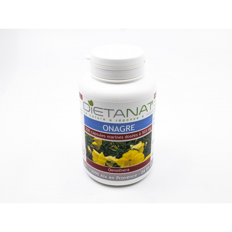 huile Onagre ECOCERT et Vit E - 200 Capsules huileuses 500mg et 7,5mg