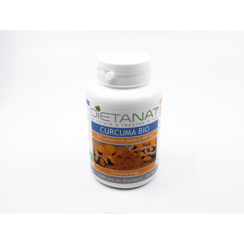 Curcuma bio - 200 Comprimés bio 400mg