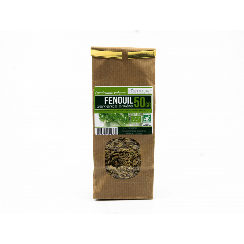 Fenouil semences entières  bio - 50gr Tisane médicinale