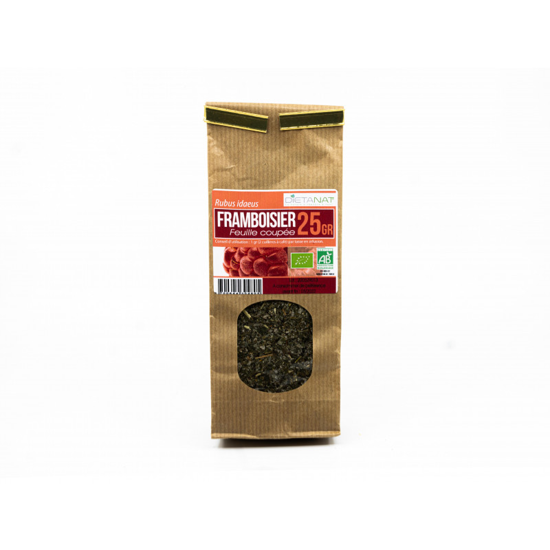 Framboisier feuilles coupées bio - 25gr Tisane médicinale