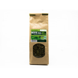 Menthe poivrée feuilles entières bio - 40gr Tisane médicinale