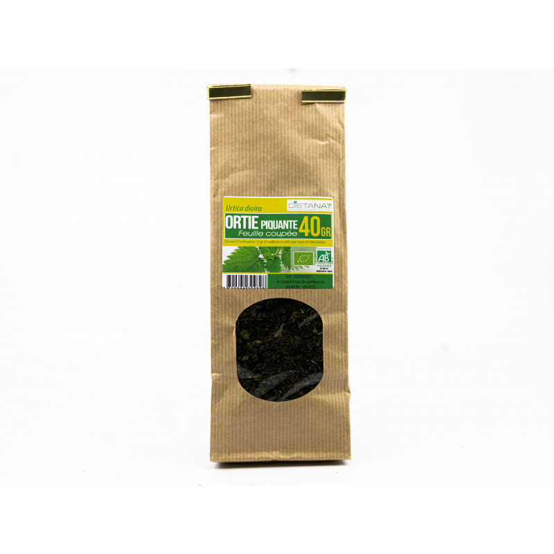 Ortie piquante feuilles coupées bio - 40gr Tisane médicinale