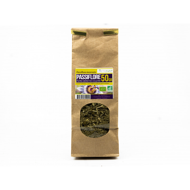 Passiflore parties aériennes coupées bio - 50gr Tisane médicinale