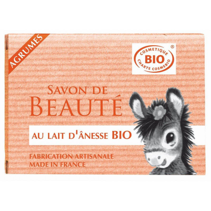Savon au lait d'Anesse BIO HE+Agrumes 100g Laboratoire Gravier