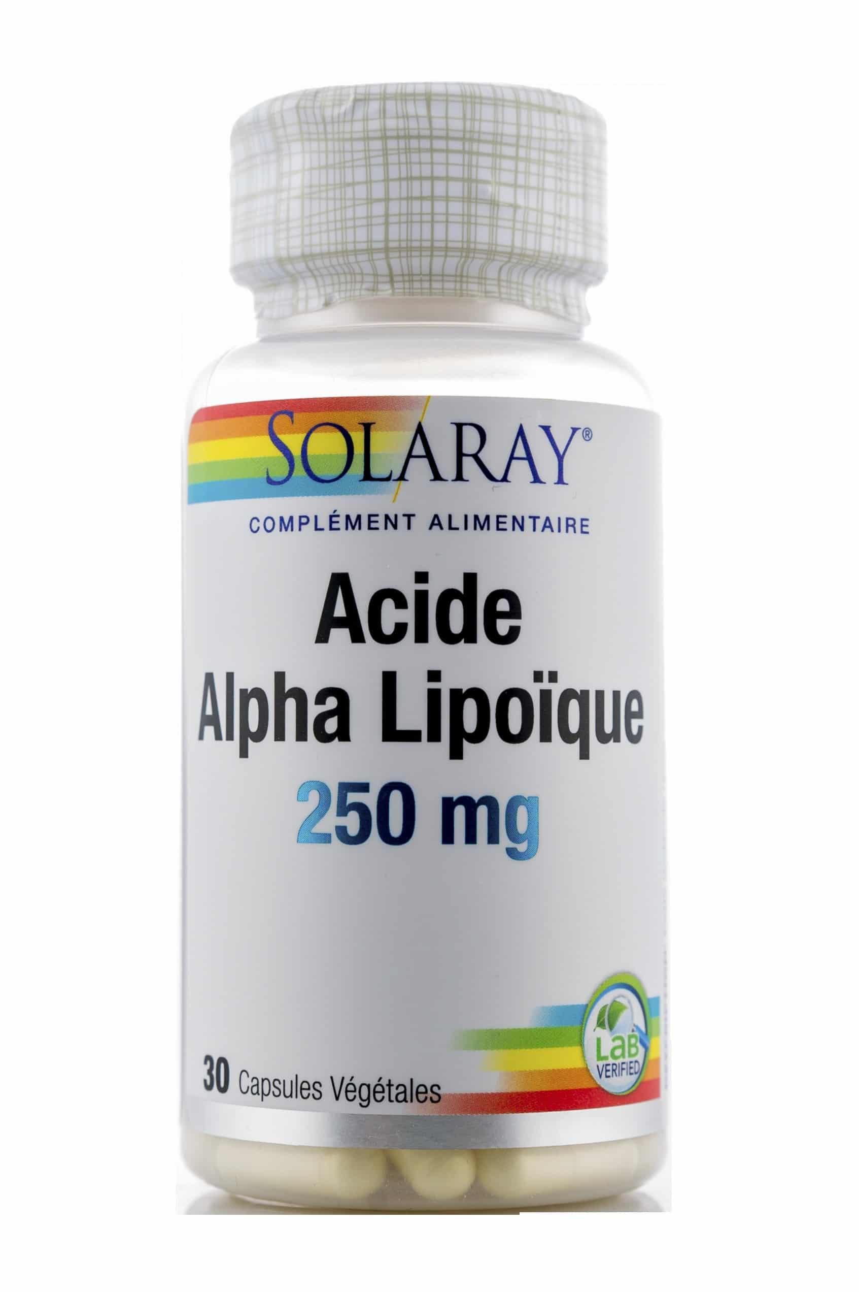 Acide alpha lipoïque - 30 Capsules végétales 250 mg 