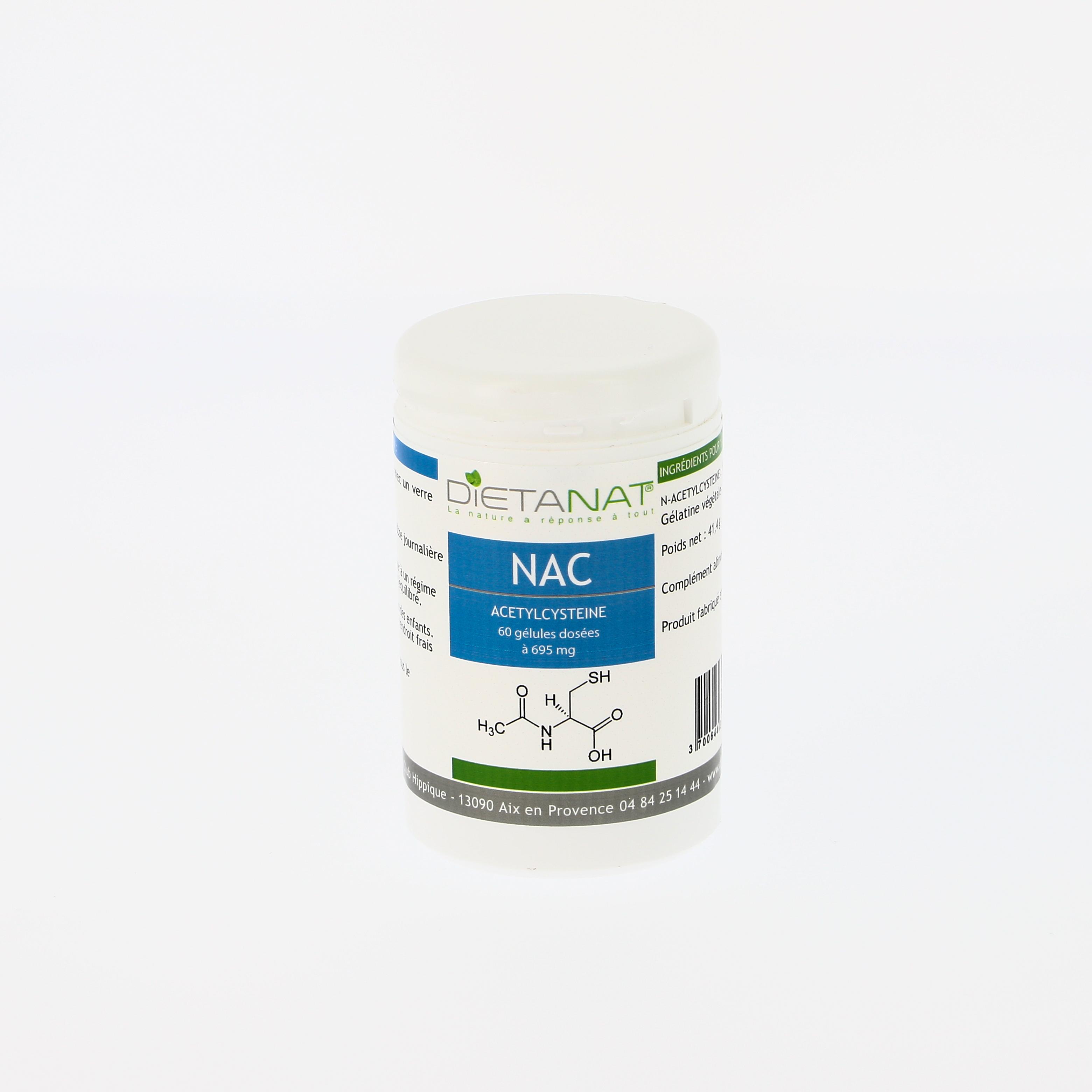 NAC-Acétylcystéine - 60 Gélules végétales 695mg