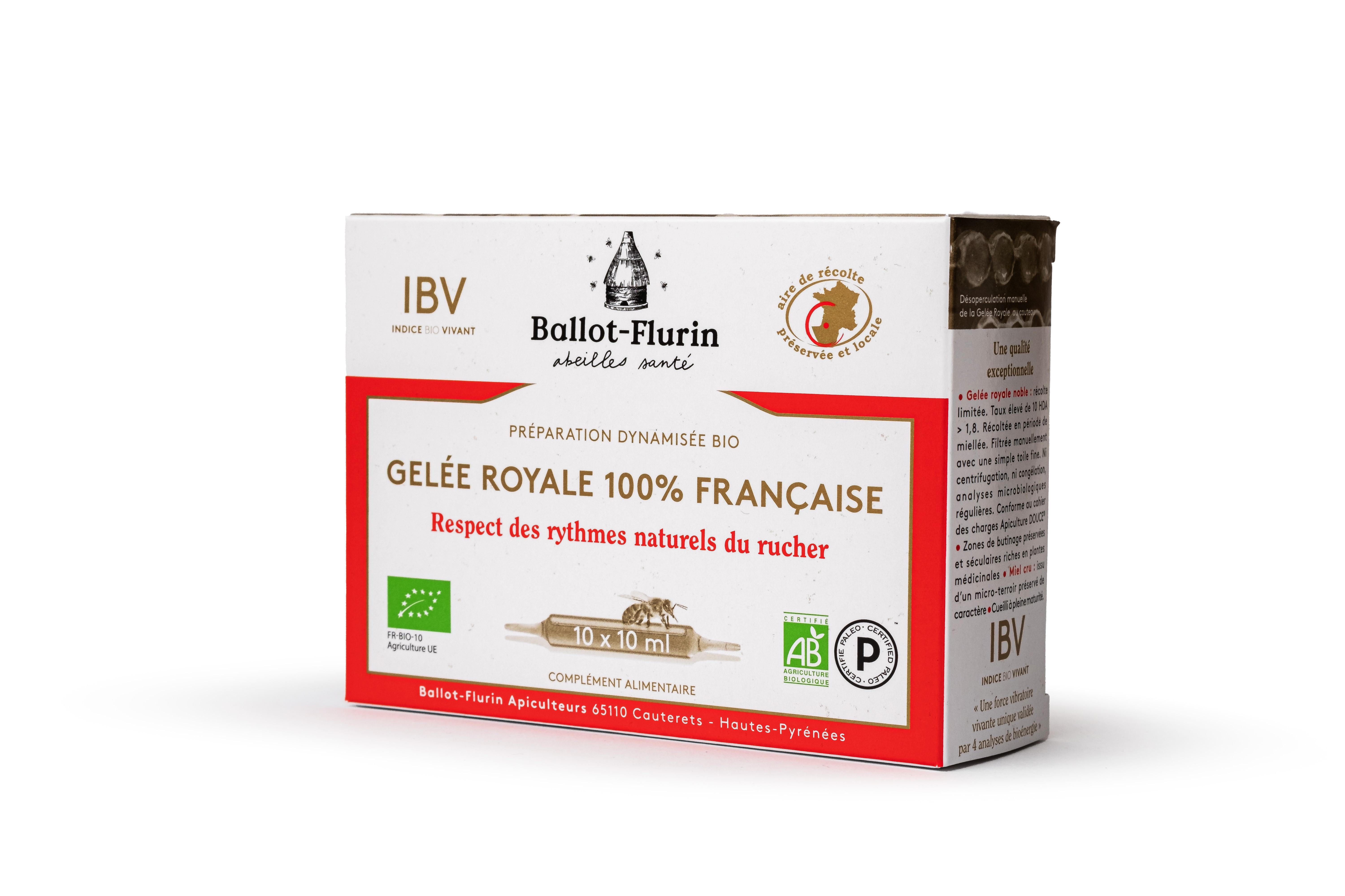 Gelée Royale Française Bio 10 ampoules 10 ml