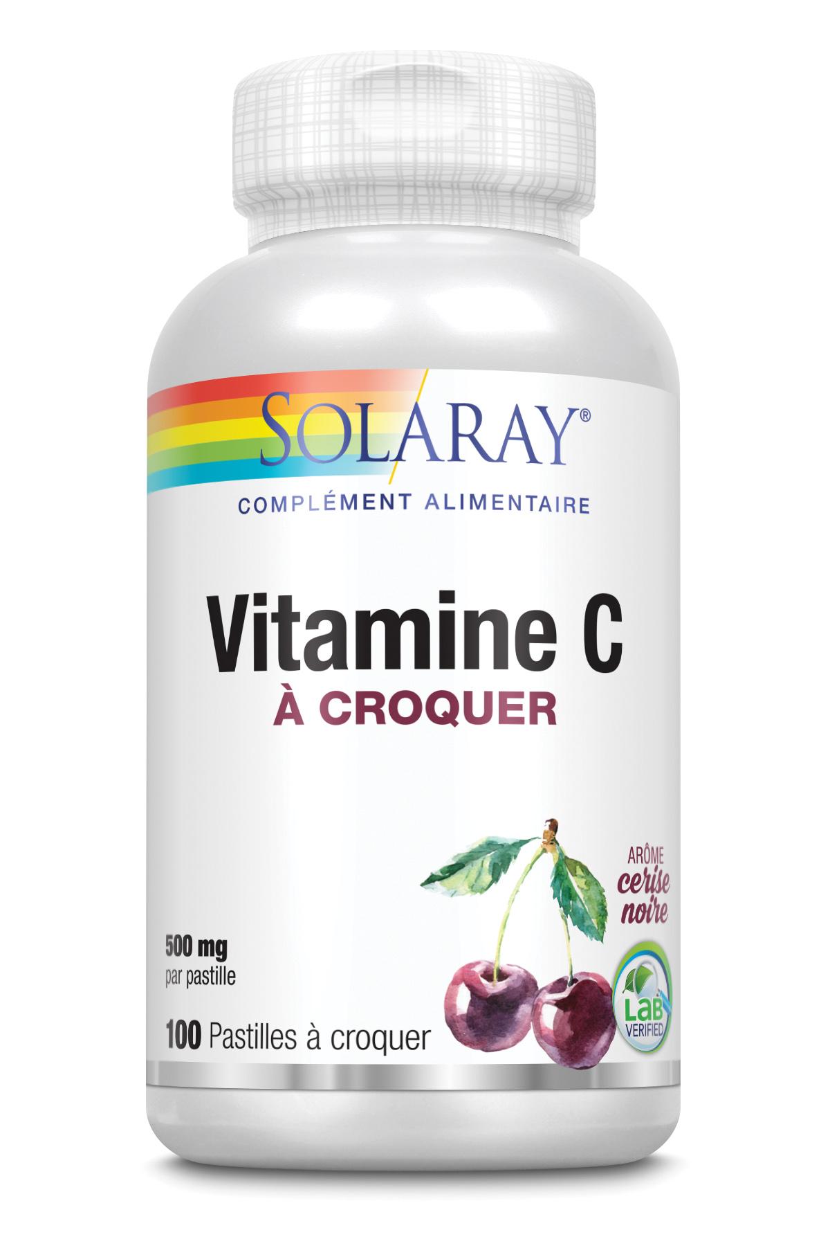 Vitamine C à croquer - 100 Comprimés 500mg