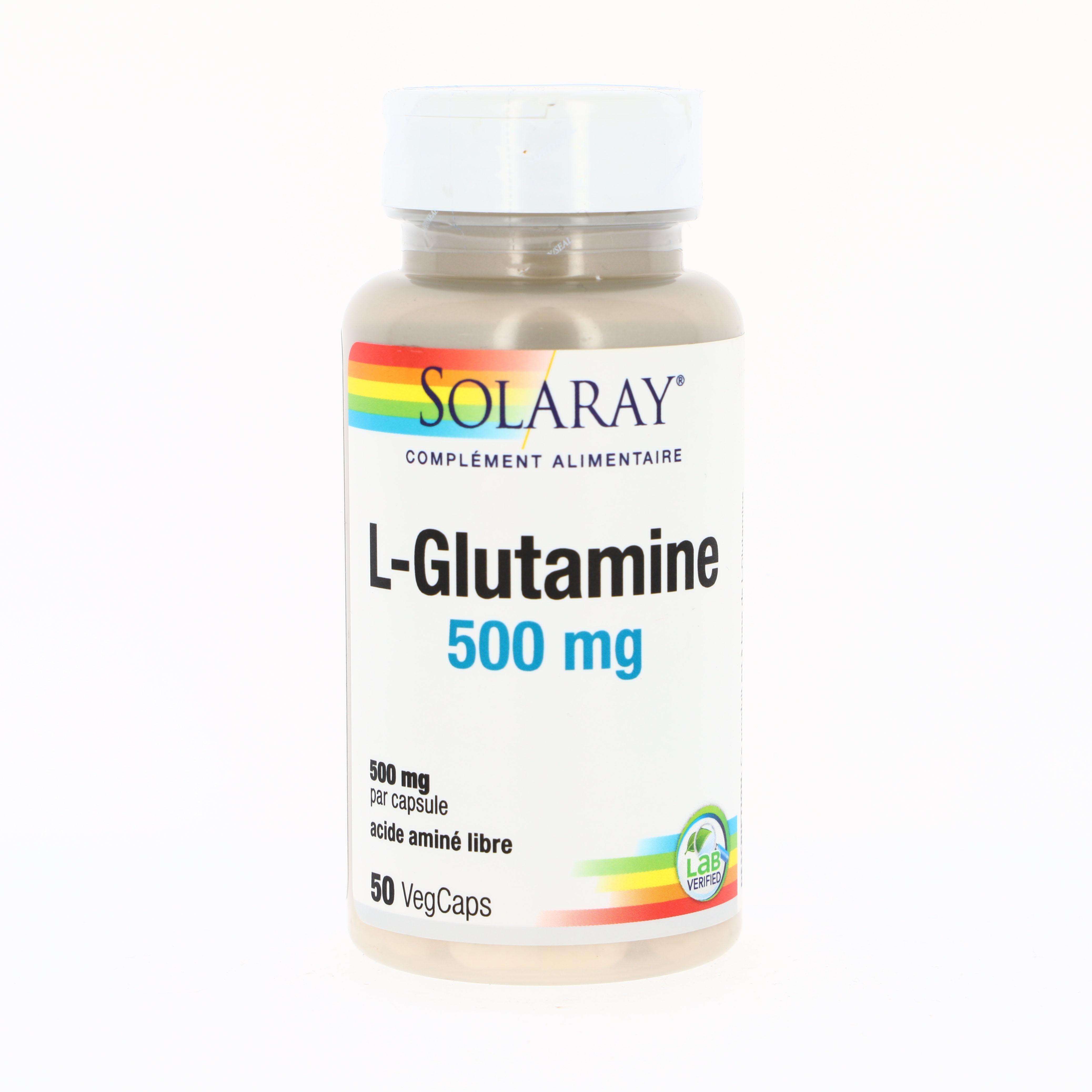 L-Glutamine - 50 Capsules végétales 500 mg