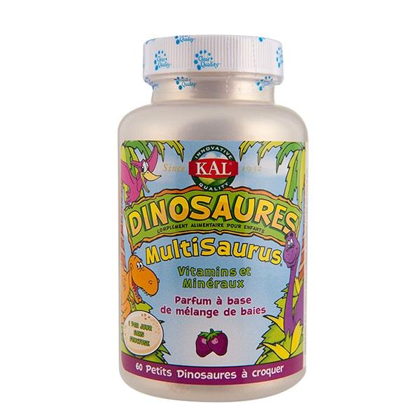 Vitamines et Minéraux Enfants  - 60 Dinosaures à croquer