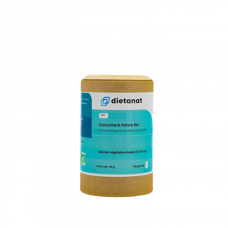 Curcuma Poivre noir bio - 120 gélules végétales 500mg