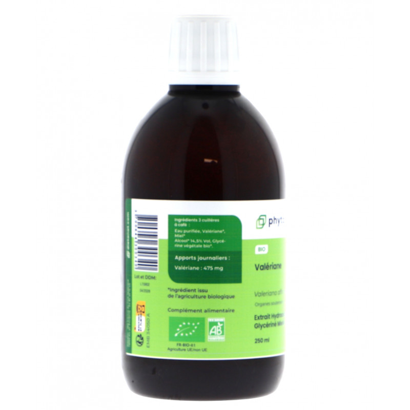 Valeriane bio - 250ml Extrait de plantes fraiches bio