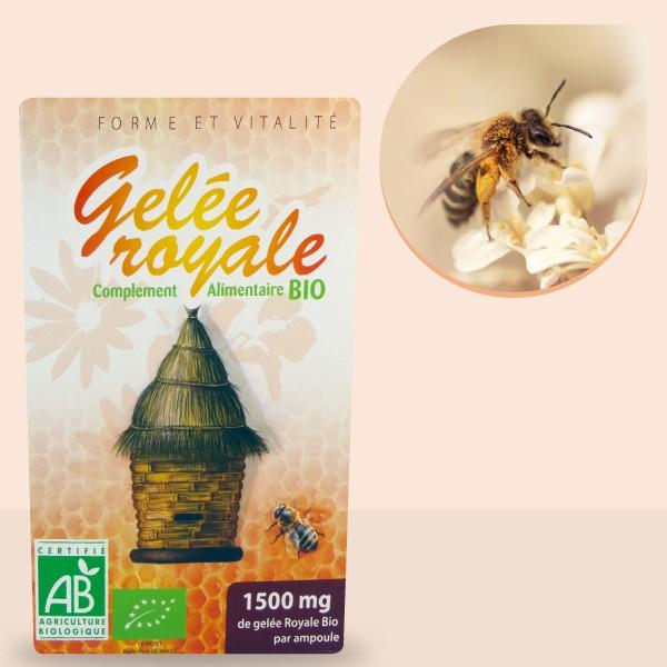 Gelée royale bio en ampoules 1500mg