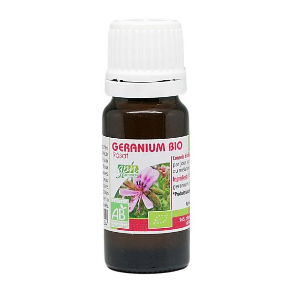 Géranium Rosat bio huile essentielle chémotypée bio